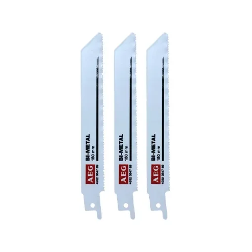 AEG - Set of 3 Reciprocating Saw Blades 1.8x150mm - 4932354789 product image