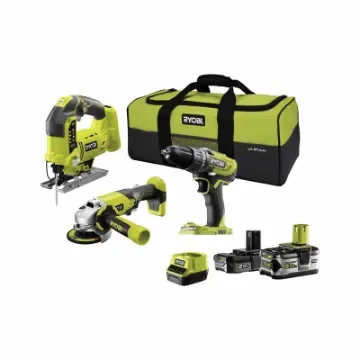 Ryobi - 18V One+ Tool Pack - Drill/Driver, Grinder, Jigsaw - 5133003598 product image