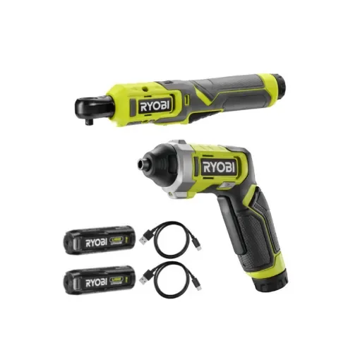 Ryobi - 4V Ratchet Wrench & Screwdriver Set - 5133006311-5133005882-5133006210 product image