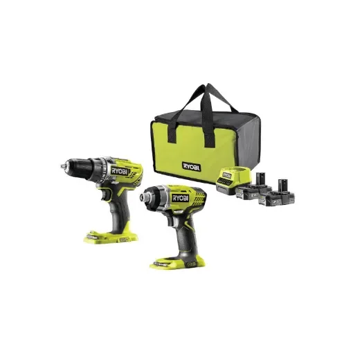 Ryobi - 18V Drill/Driver Pack with Impact Driver - R18DDID-220S product image