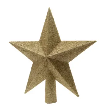 DECORIS - Fir Crown Golden Star 19x4x19cm - 71872 product image
