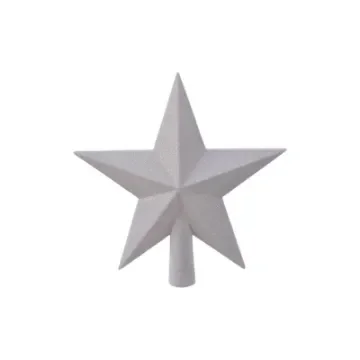 DECORIS - White Christmas Tree Star 19x4x19cm - 72013 product image