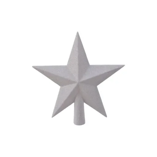 DECORIS - White Christmas Tree Star 19x4x19cm - 72013 product image
