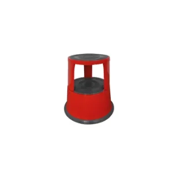 Stockman - Red Steel Step Stool with Wheels - RSS product image
