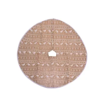 EDM Christmas Tree Skirt - White Reindeer - 83132 product image