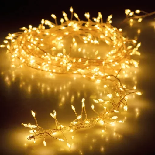 NO DISPONIBLE - Fixed Silver Cable Cluster Light Garland 100 Warm Lights - 71290 product image