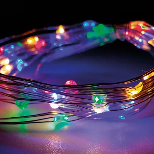 EDM - Battery-Operated LED Garland with 40 Multi-Colour Lights - 71334 product image