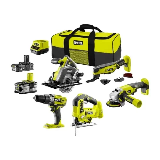 Ryobi Complete Tool Set with 2 Batteries - R18CK5A-242S product image