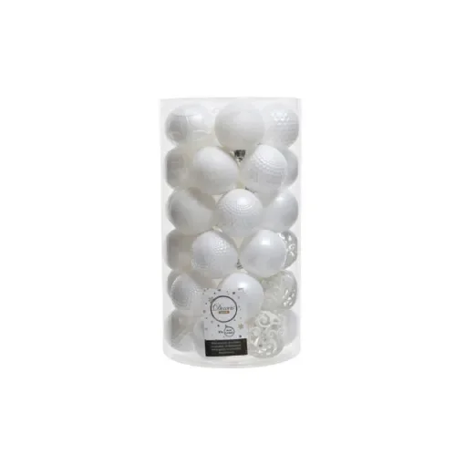 EDM - Christmas Baubles Set - White - 72011 product image