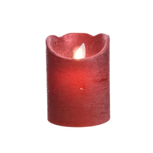 LUMINEO - LED Indoor Candle Red Metallic Finish - 36457 product image