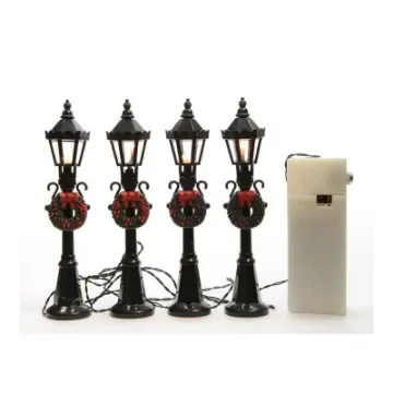 NO DISPONIBLE - Christmas Scene Lamps Set of 4 - 72399 product image