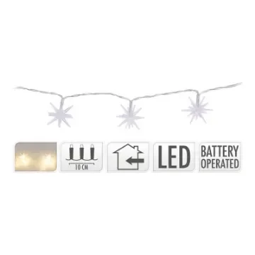 LUMINEO - Decorative Star Garland with 10 LED Lights - 72308 product image