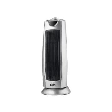 EDM - Ceramic Tower Radiator Silver 1000-2000W - 07209 product image