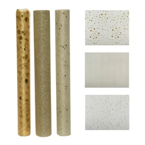 DECORIS - Organza Table Runner with Glitter - 72448 product image