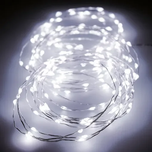 LUMINEO - 14m Sparkling Micro LED Garland 180 Cold Light - 71058 product image