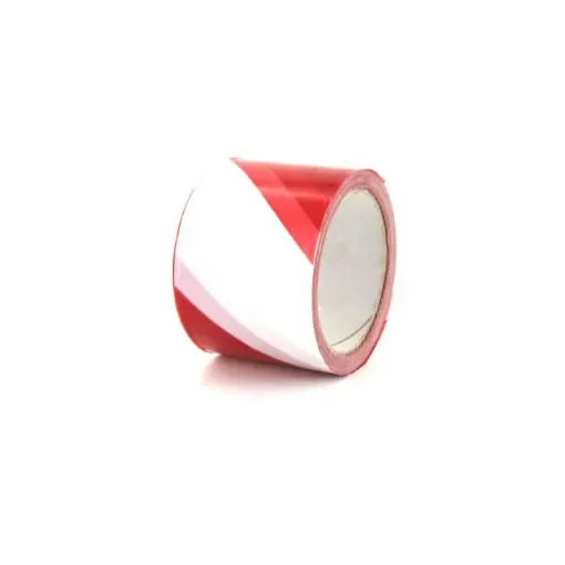 Divers - Red and White Warning Tape 100m - RUBALISE product image