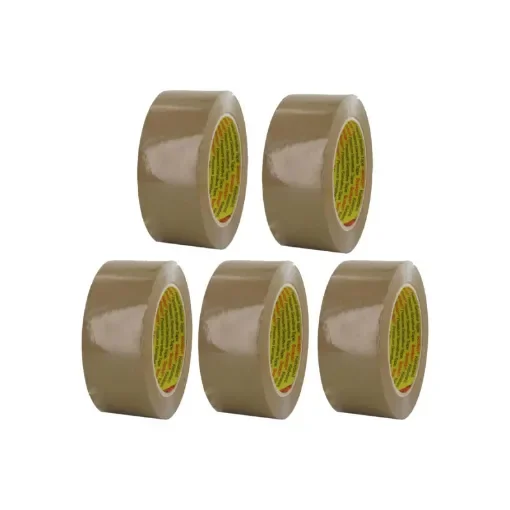 3M - Polypropylene Adhesive Tape Brown 50mm x 100m - 3703H50X5 product image