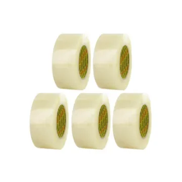 3M - Transparent Polypropylene Adhesive Tape 50mm x 132m - 3739T50X5 product image
