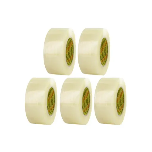 3M - Transparent Polypropylene Adhesive Tape 50mm x 132m - 3739T50X5 product image