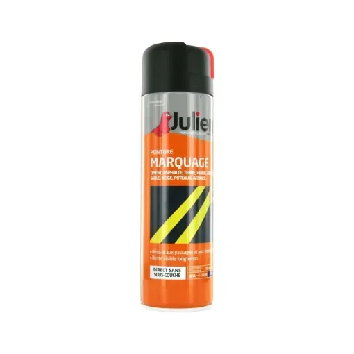Julien - Fluorescent Orange Aerosol Paint 500ml - Julien-marquage-orange-fluo-500- product image