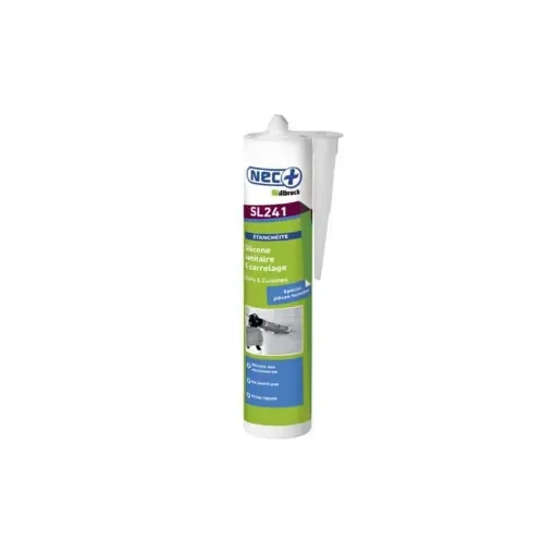 NEC+ - Sanitary Silicone Sealant Transparent 310ml x 5 - REMPLACEPAR8521 product image
