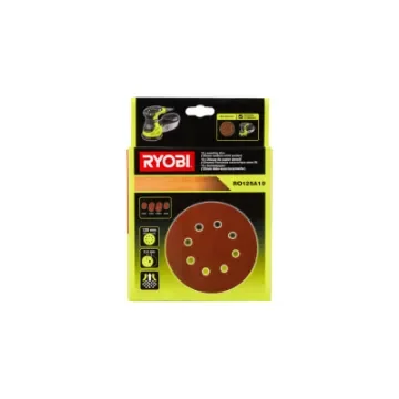 Ryobi - Pack of 10 Abrasive Discs 125mm Grit 100-320 - 5132002608 product image