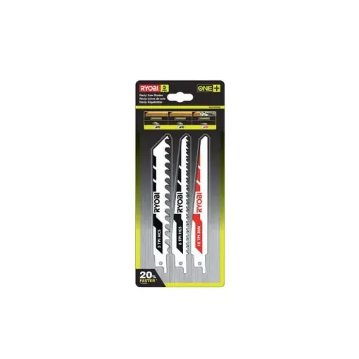 Ryobi - Cordless Reciprocating Saw Blades Set of 3 - 5132002813 product image