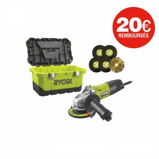 Ryobi - 800W Angle Grinder 125mm with Diamond Disc - 5133003686-ODRnoel24 product image