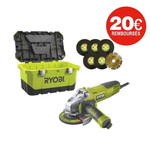 Ryobi - 1010W Angle Grinder 125mm - RAG1010-125TA6 product image