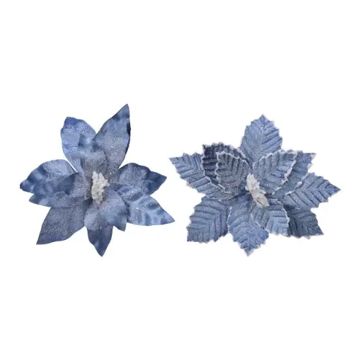 NO DISPONIBLE - Easter Flower Blue Polyester Glazed Effect - 72430 product image