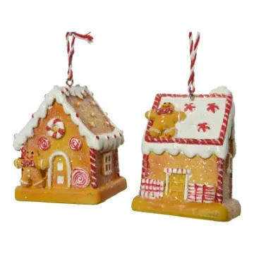 NO DISPONIBLE - Polyresin Gingerbread House Assorted Designs - 72446 product image