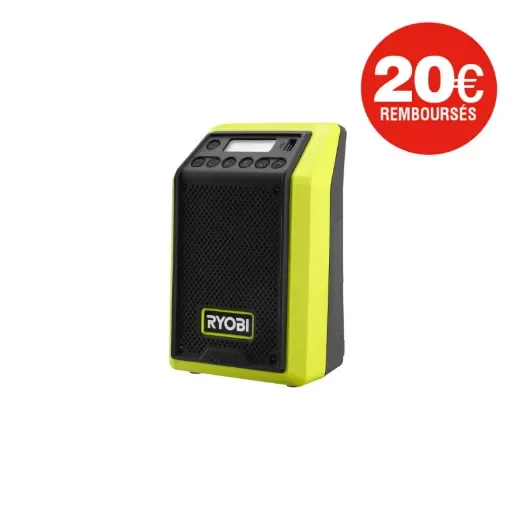 Ryobi - 18V One+ Bluetooth Radio - AM/FM - RRDAB18-0 product image