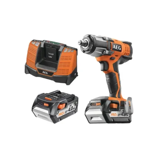 AEG - 18V Impact Wrench with 2 Batteries - 4935446456 product image