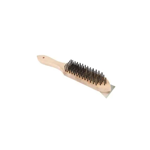 Divers - Metal Brush with Wooden Handle and Scraper - PB16 product image