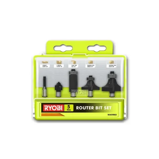 Ryobi - Set of 5 Router Bits 6mm Shank - 5132003828 product image