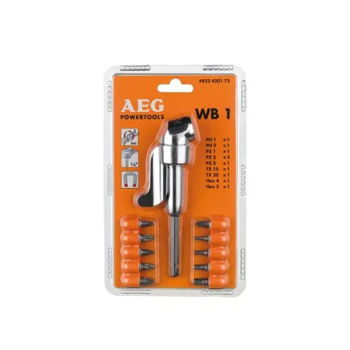 AEG - WB1 Angle Drive with 10 Screwdriver Bits - 4932430173 product image
