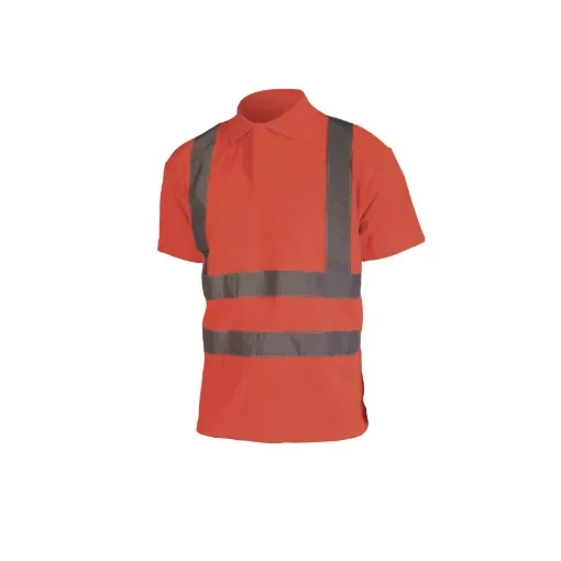 Cepovett - High Visibility Polo Short Sleeves Fluorescent Red - T090-R-M product image