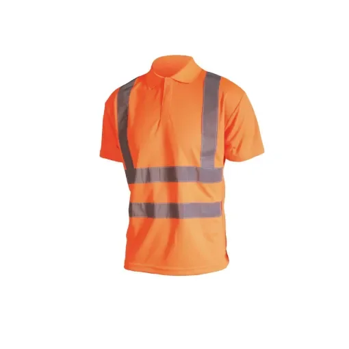 Cepovett - High Visibility Polo Short Sleeves Fluorescent Orange - T090-O-4XL product image