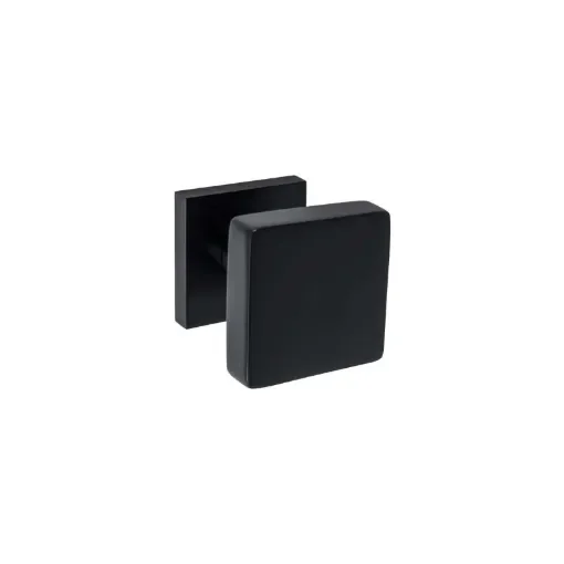 Divers Square Pull Knob - Large 70mm Black Aluminium - 080702GNO product image