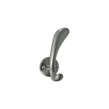 Divers - Curved Hook on Mounting Rose - Stainless Steel Finish - 080707IN product image
