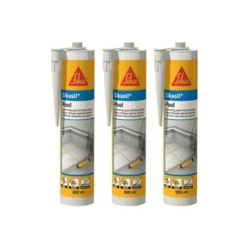 Sika - SIKA Sikasil Pool Silicone Sealant - Transparent - 150296x3 product image
