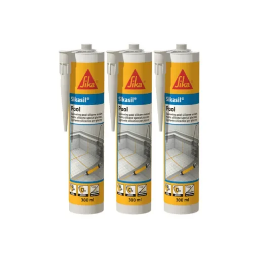 Sika - Sikasil Pool Silicone Sealant Grey - 130877x3 product image