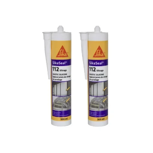Sika - SikaSeal 112 Glazing Silicone Sealant - 524981x2 product image