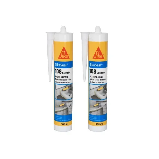 Sika - Sikaseal 108 Sanitary Anti-Mould Sealant - 524946x2 product image