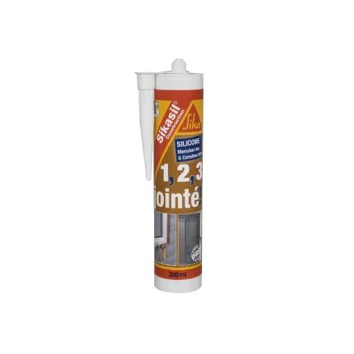 Sika - Silicone Sealant White 300ml - 441624_remplace_par_29859 product image
