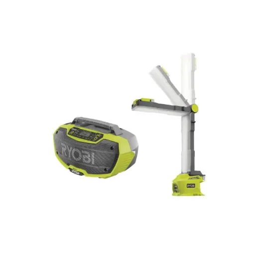 Ryobi - 18V One+ Stereo Workshop Radio & LED Lamp Pack - 5133002734-5133002304 product image