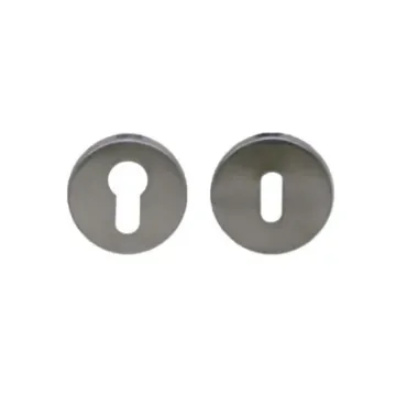 Divers Square Key Rosettes - Brushed Matte Stainless Steel x2 - IN121C product image