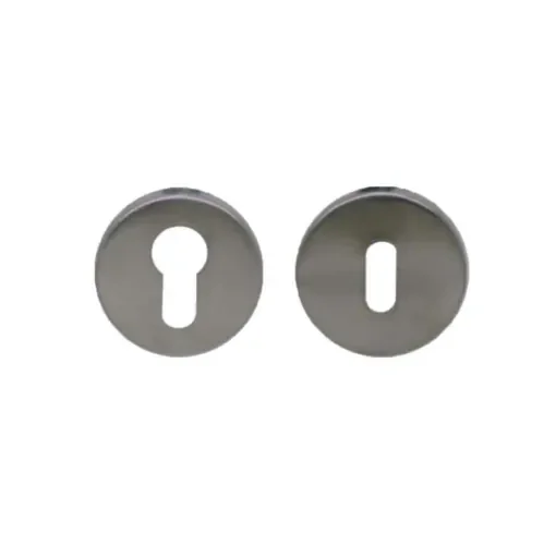 Divers Square Key Rosettes - Brushed Matte Stainless Steel x2 - IN121C product image