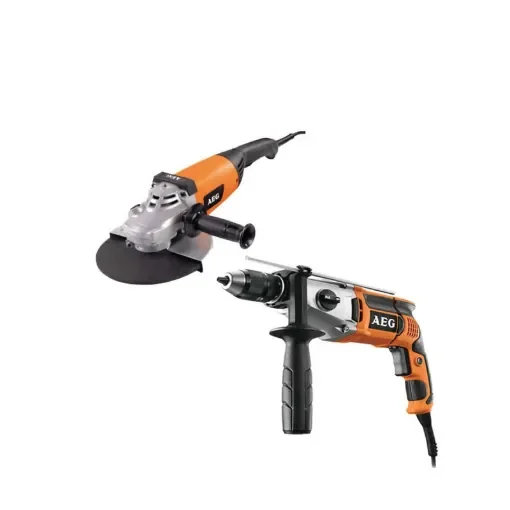 AEG - Electric Hammer Drill & Grinder Set 1100W/2200W - 4935447375-4935447040 product image
