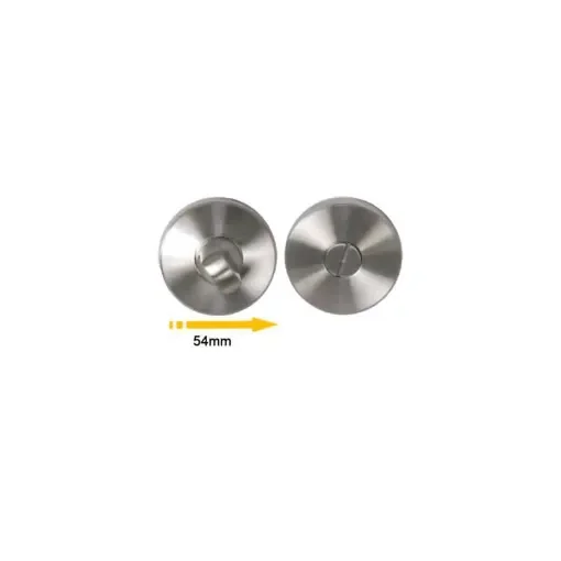 Divers - Round Rose Plates with Lock - Brushed Stainless Steel - IN167 product image